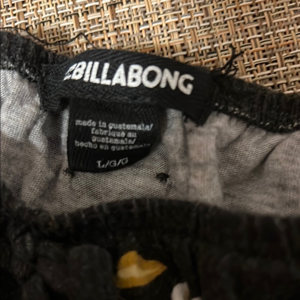 Billabong Black Tie Front Smocked Camisole - Picture 4 of 4